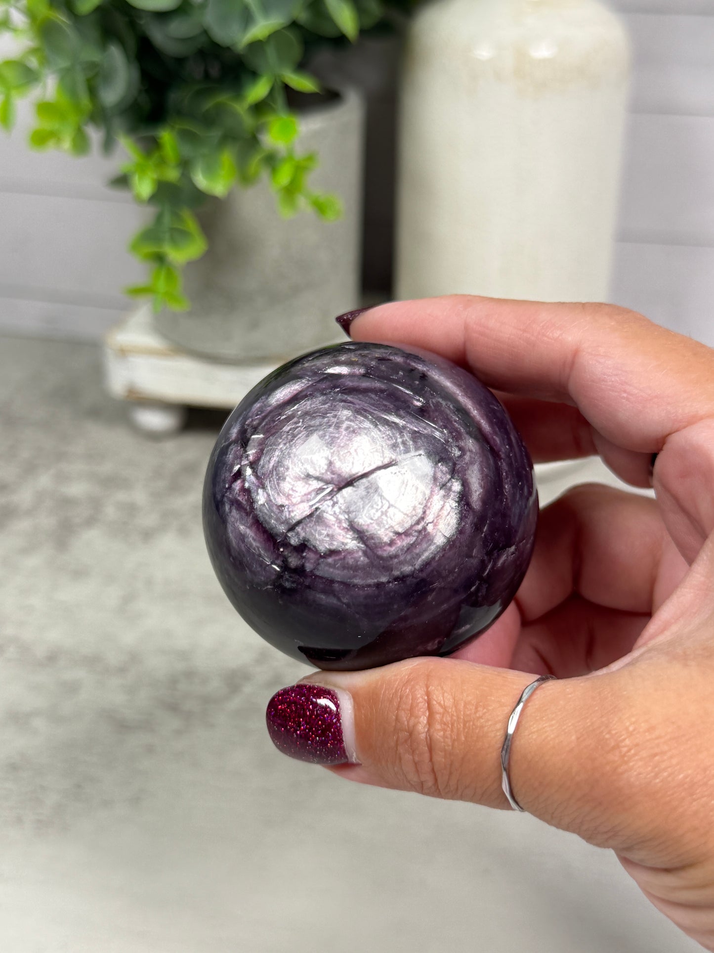 Gem Purple Mica Sphere