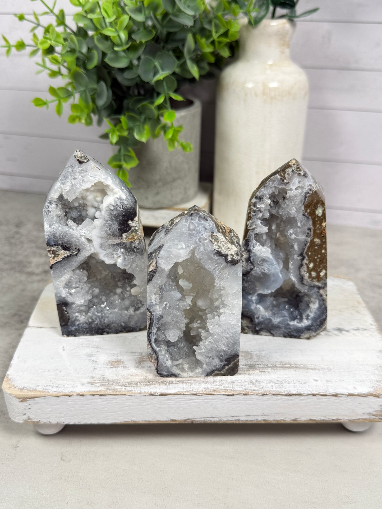 Moroccan Agate Geode Towers (UV)