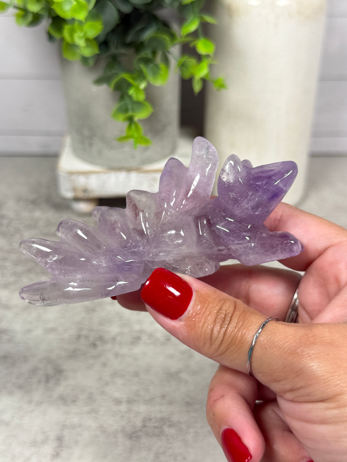 Amethyst 9 Tail Carvings