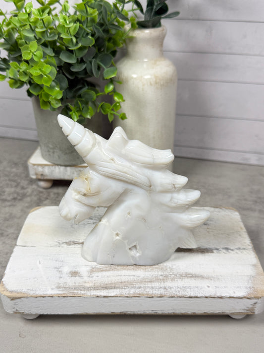 White Agate Unicorn