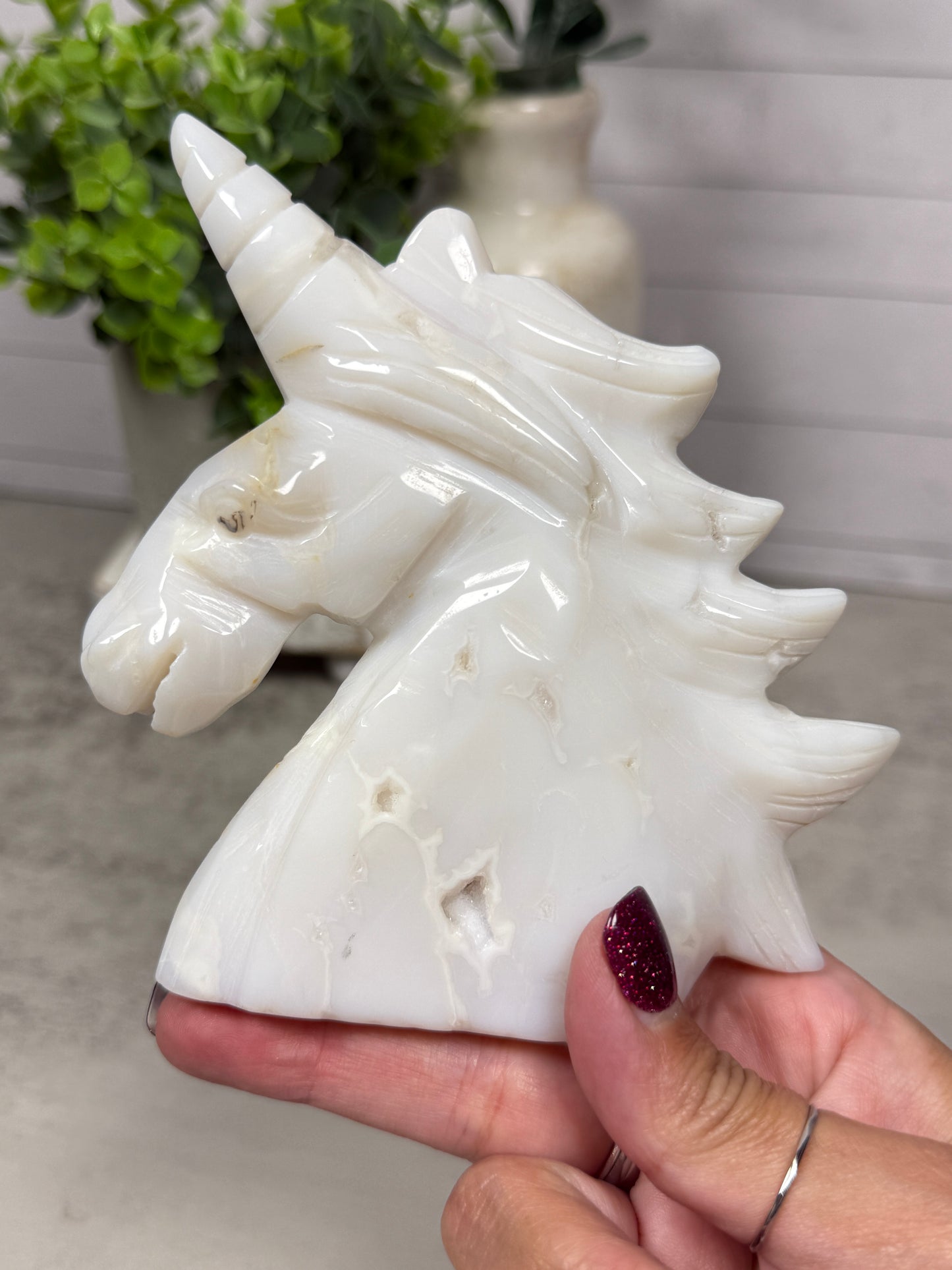 White Agate Unicorn