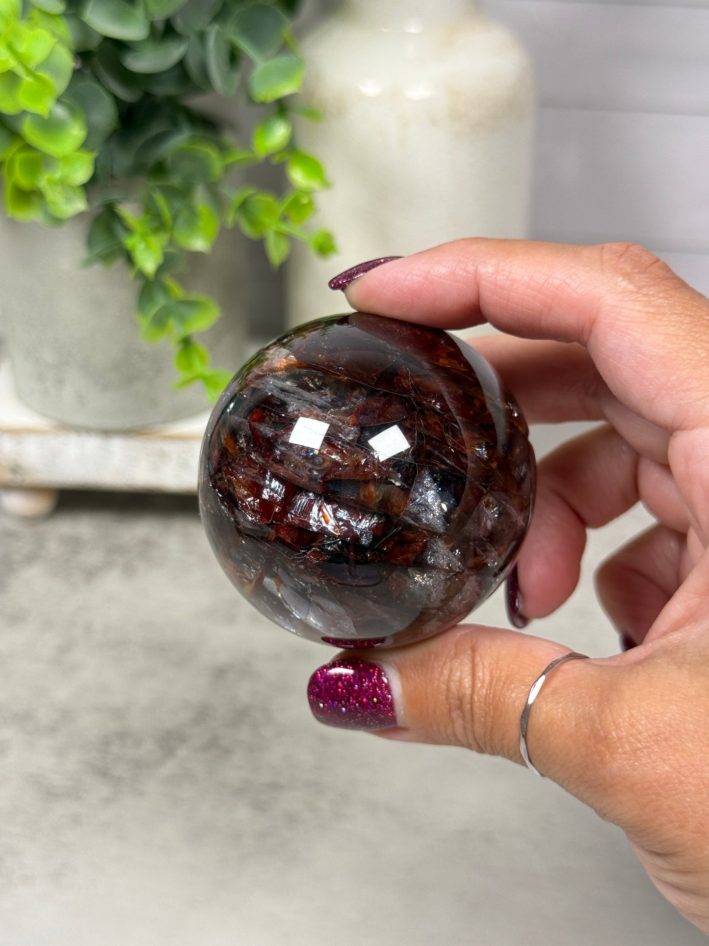 HQ Fire Quartz Spheres