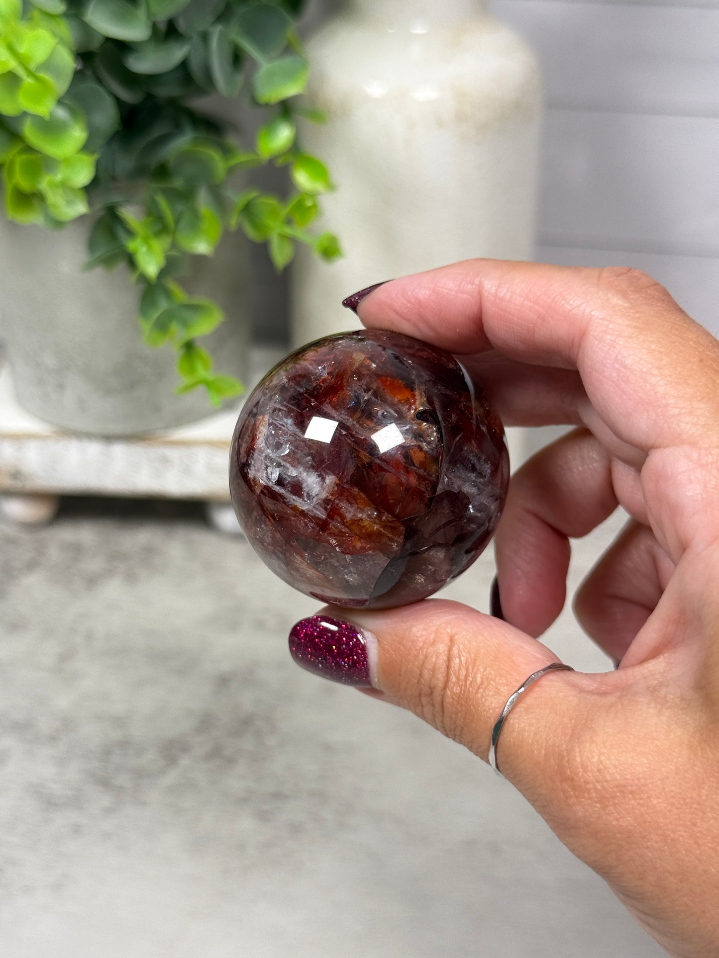 HQ Fire Quartz Spheres
