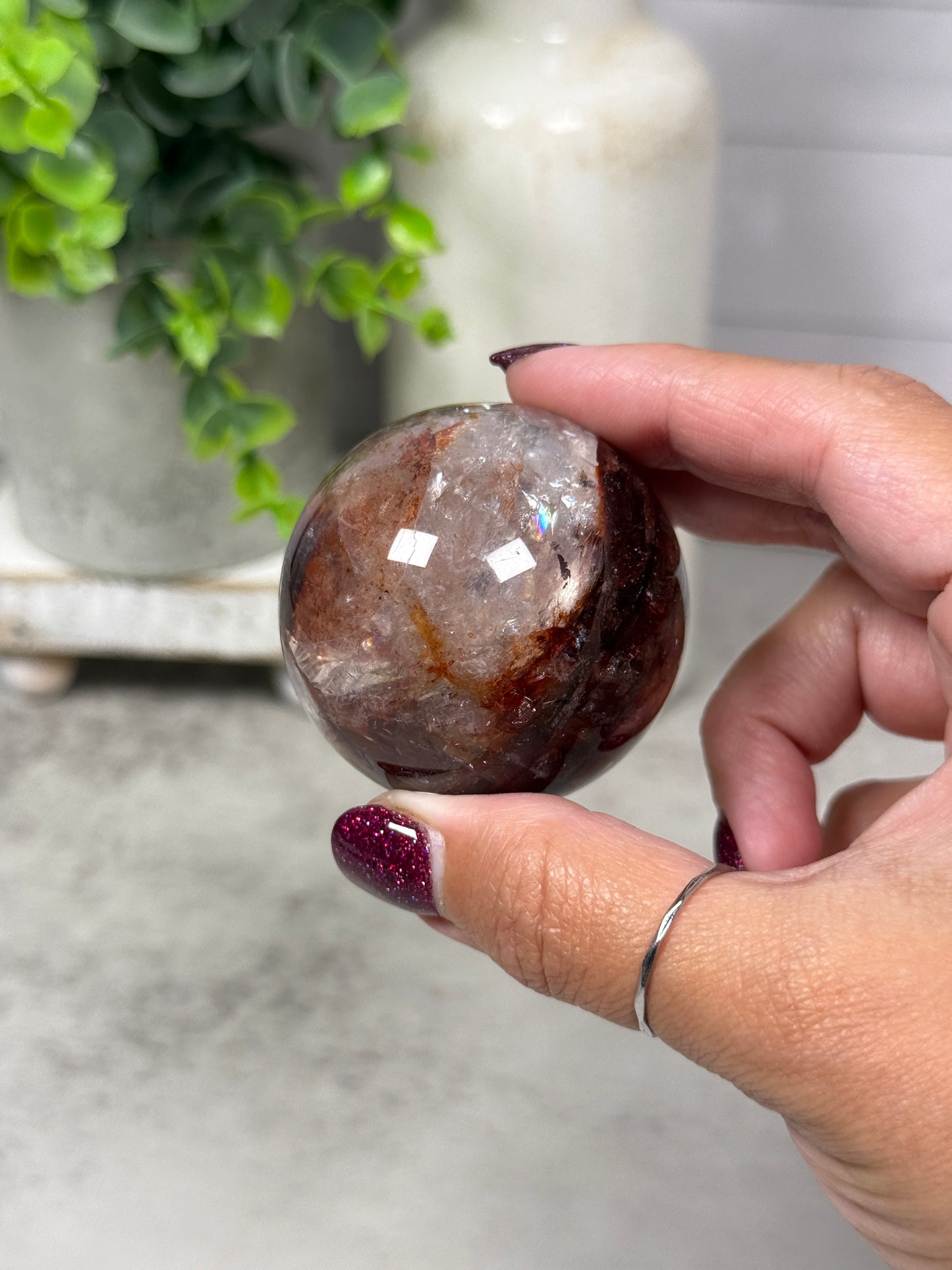 HQ Fire Quartz Spheres