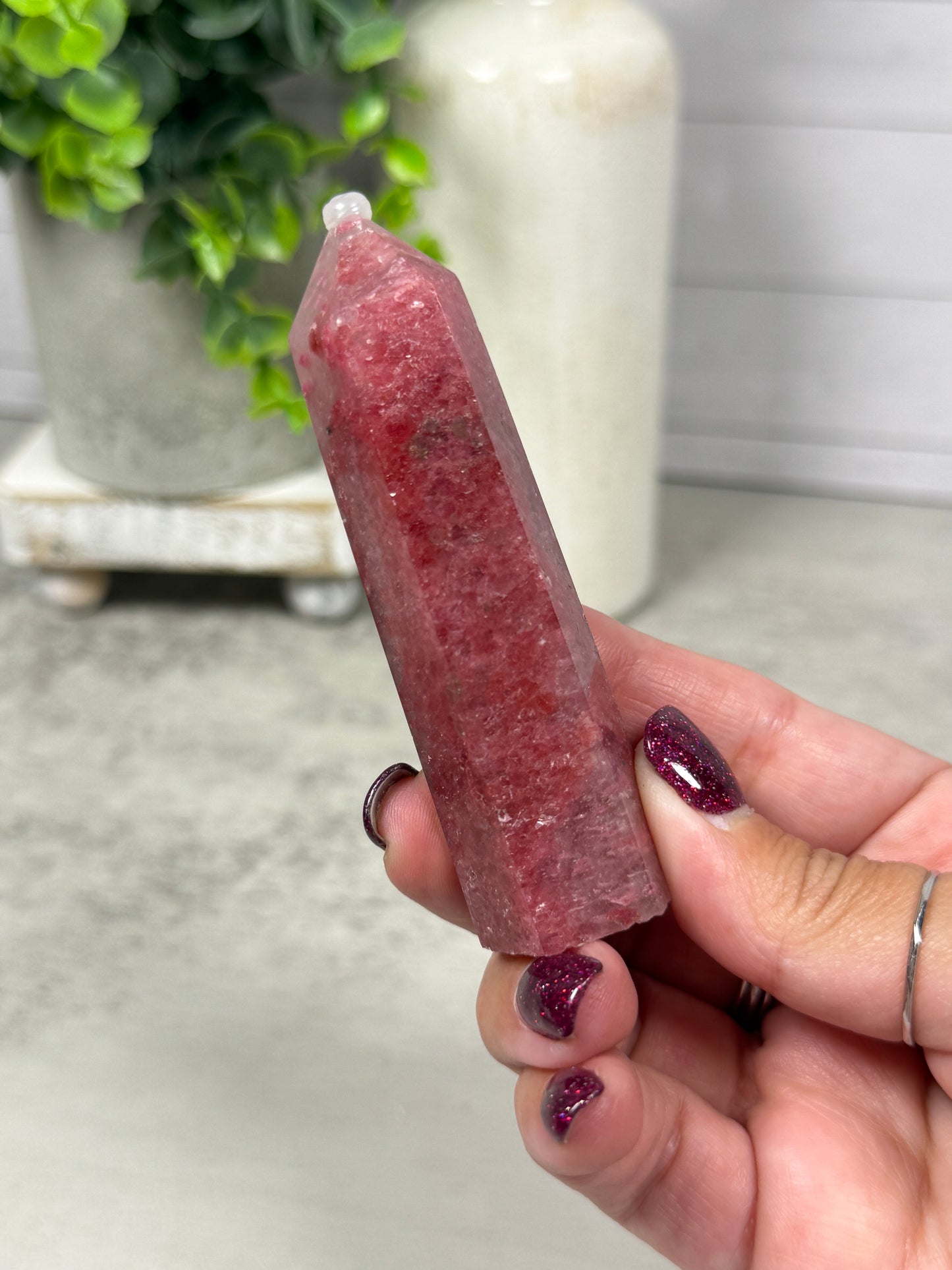 Icy Rhodonite Towers
