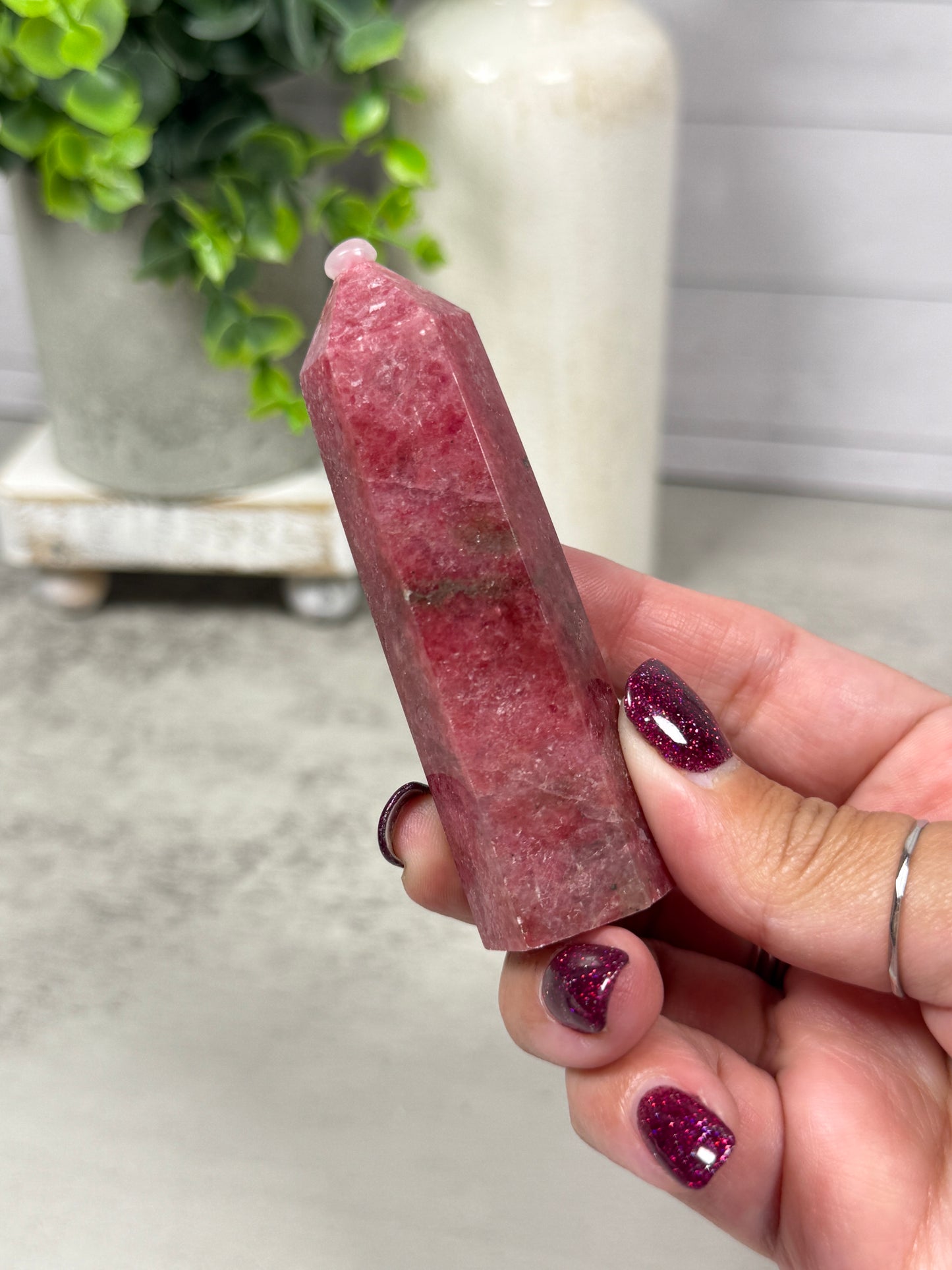 Icy Rhodonite Towers