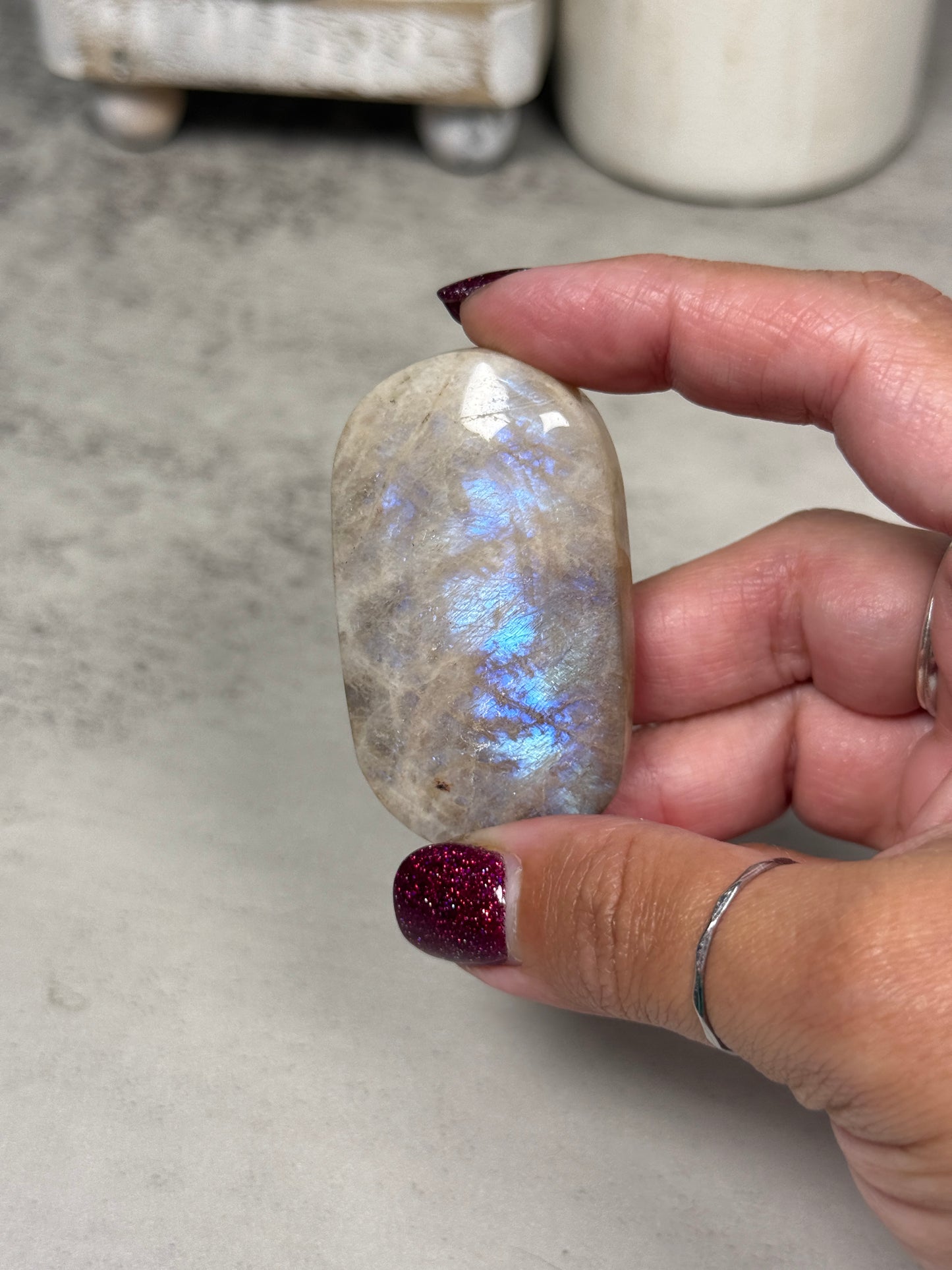 Moonstone Palm Stones - You Pick!