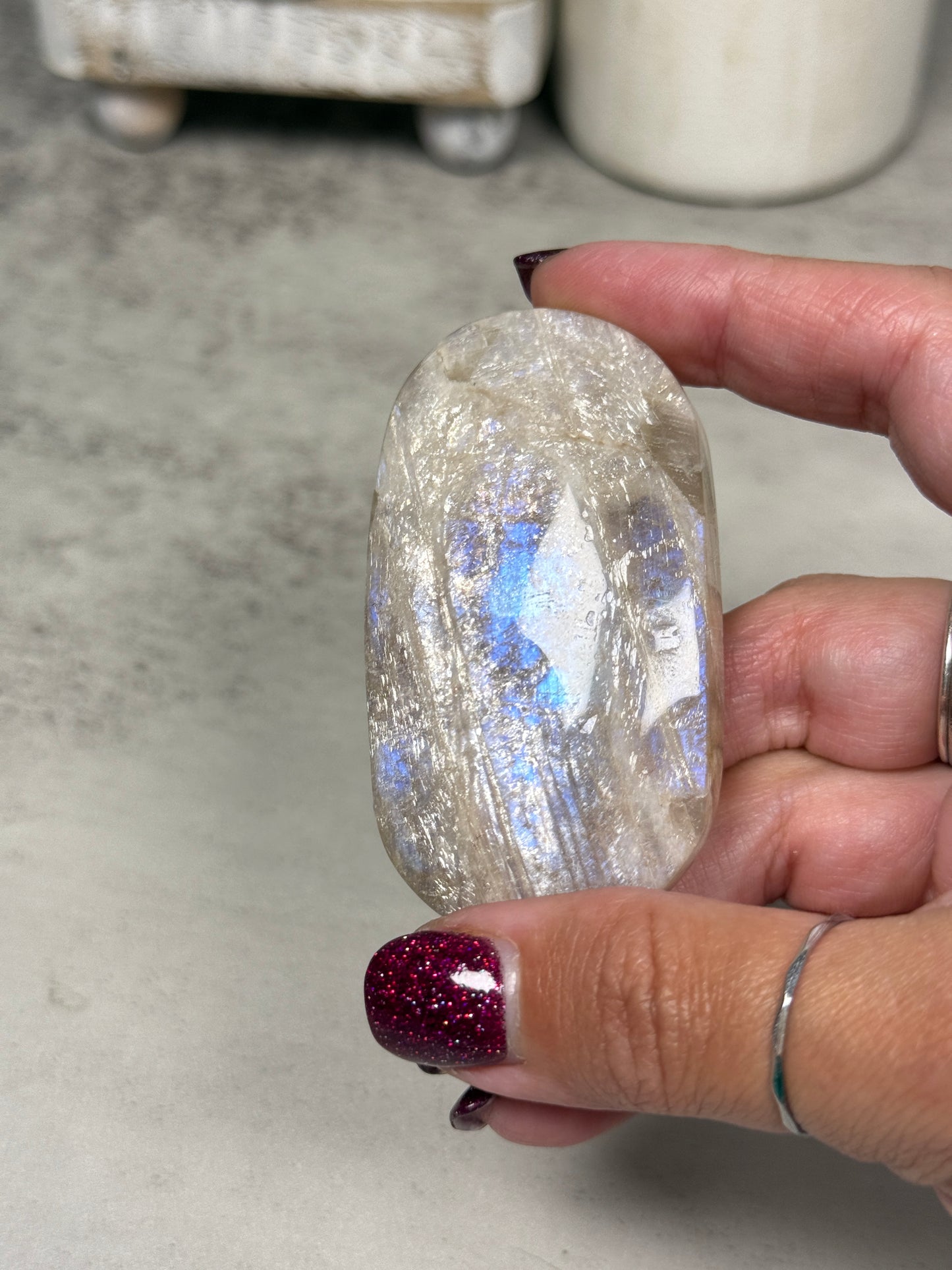 Moonstone Palm Stones - You Pick!