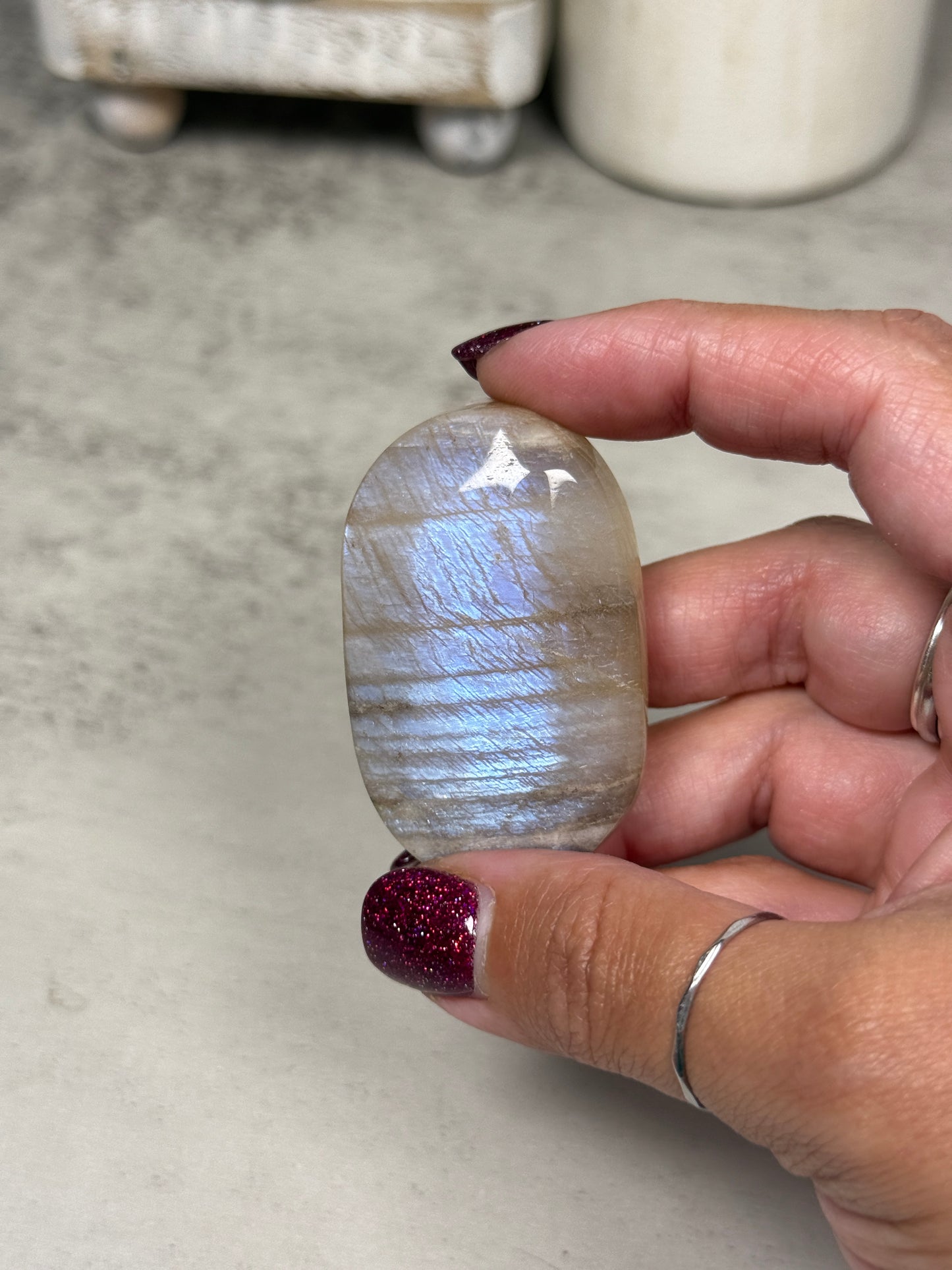 Moonstone Palm Stones - You Pick!