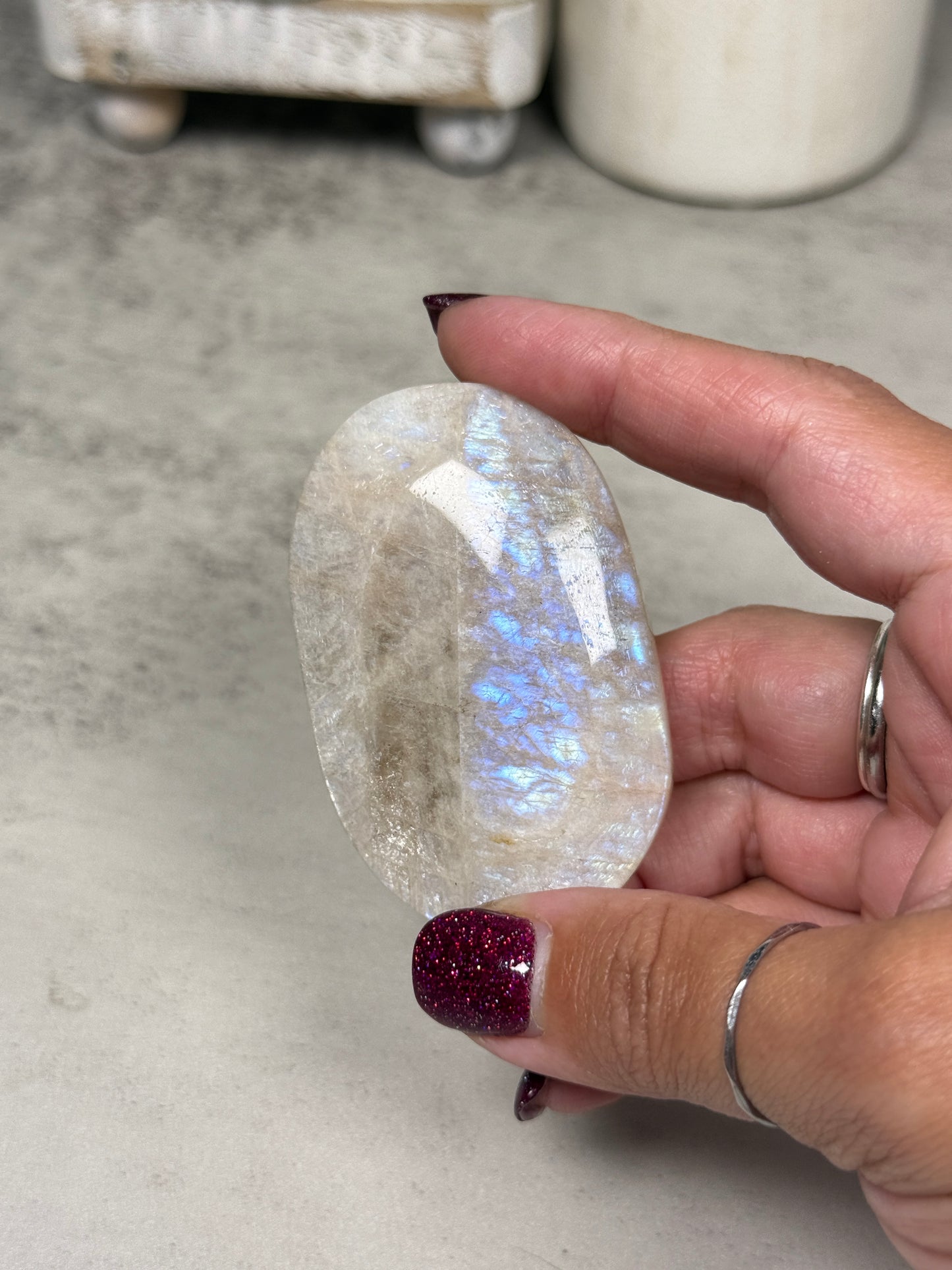 Moonstone Palm Stones - You Pick!