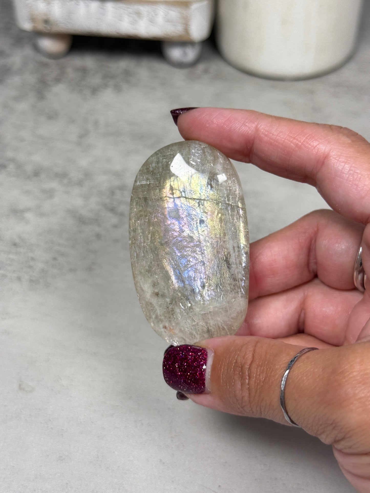 Moonstone Palm Stones - You Pick!