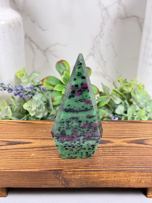 Ruby Zoisite Teardrops