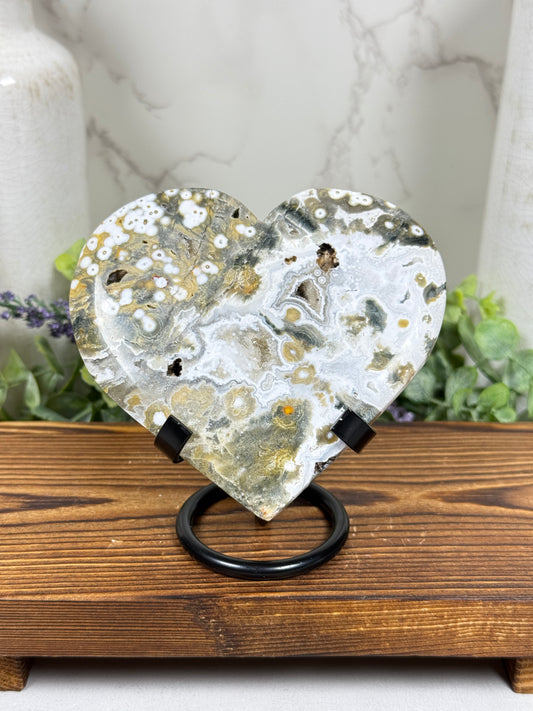 Ocean Jasper Hearts