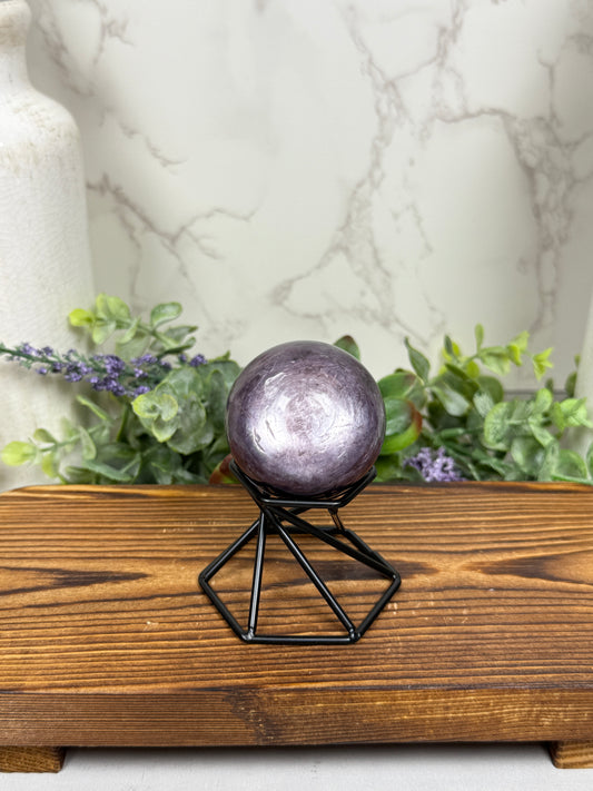 Gem Lepidolite Purple Mica Spheres