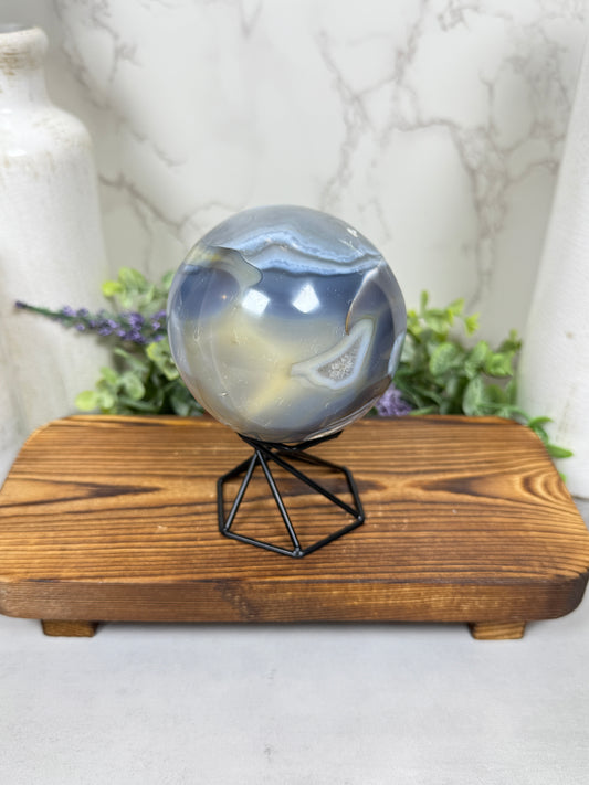 Orca Agate Sphere