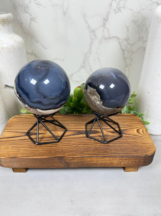 Volcano Agate Spheres
