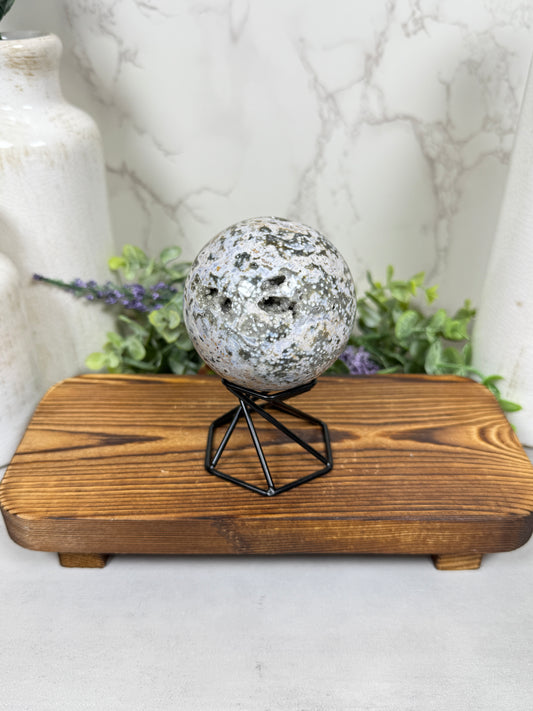 Orbicular Jasper Sphere