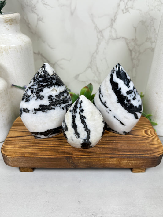 Zebra Jasper Teardrops
