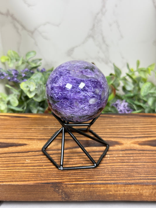 Charoite Spheres from Russia (High Quality)