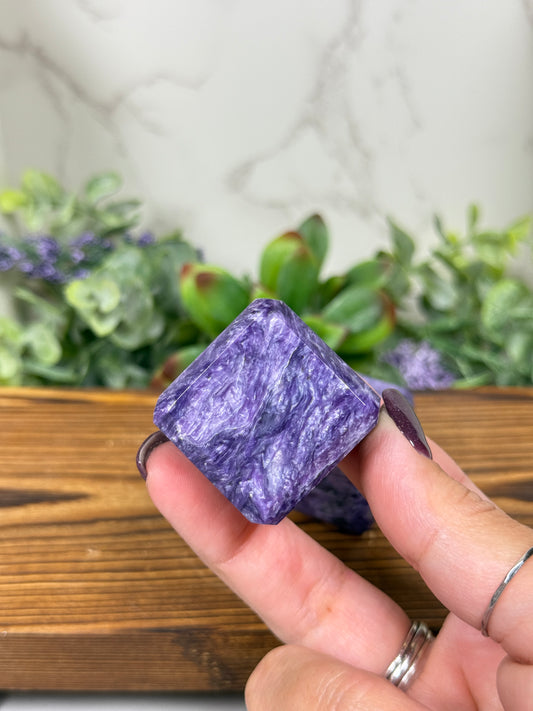 Charoite Cubes from Russia (High Quality)