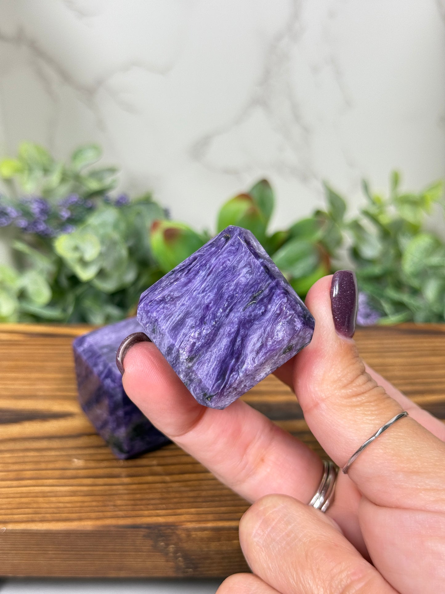 Charoite Cubes from Russia (High Quality)