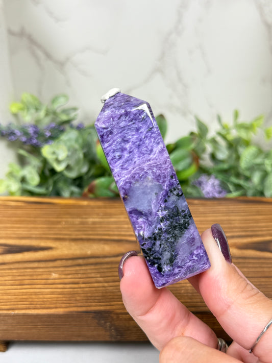Charoite Towers from Russia (High Quality)
