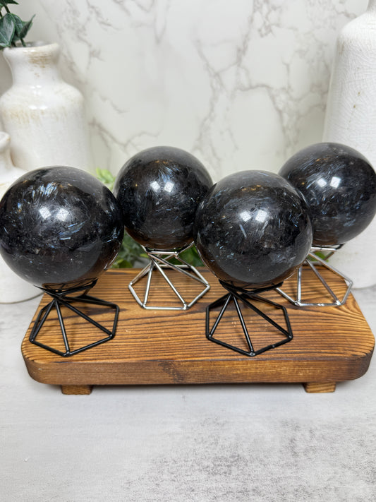 Astrophyllite + Garnet Spheres (Fireworks)
