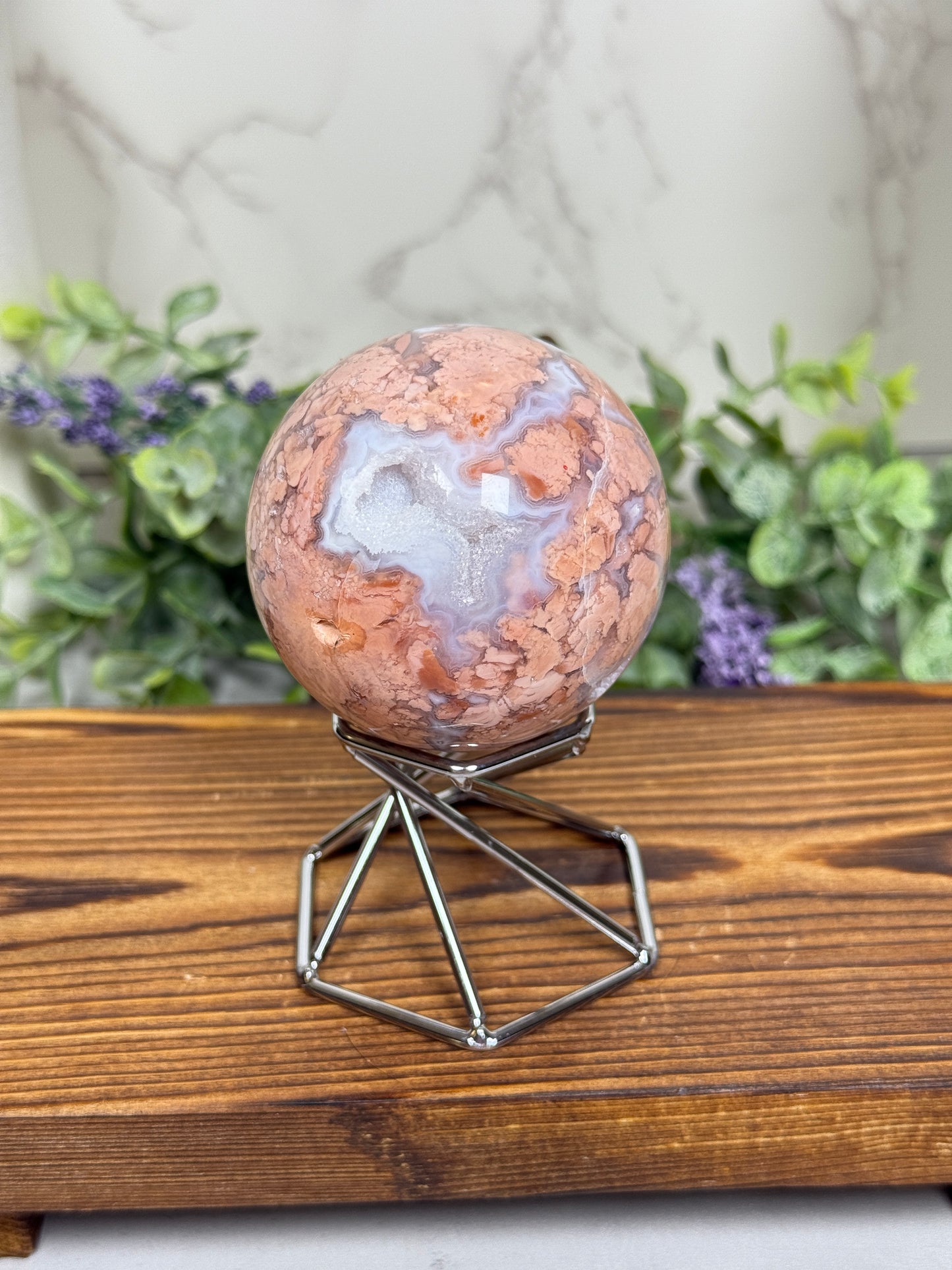 Cotton Candy Agate Spheres