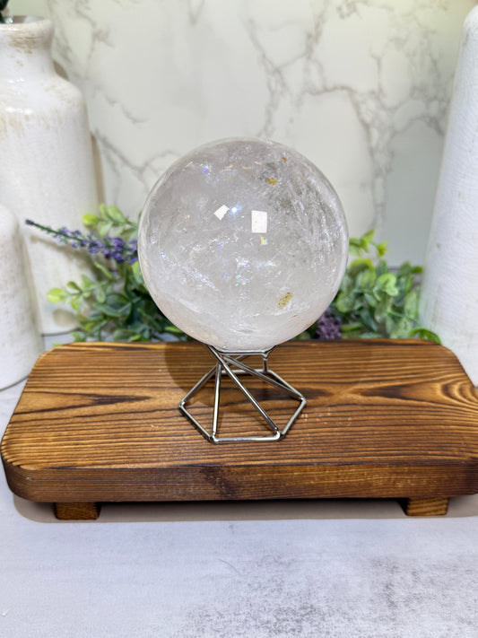 Quartz with Rainbows Sphere