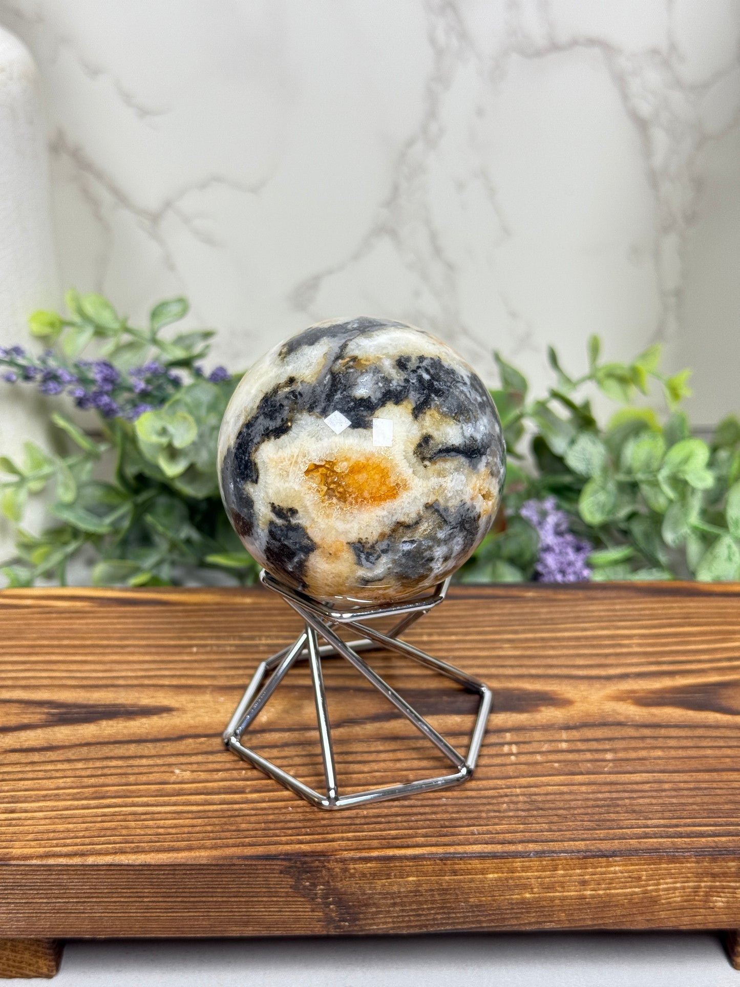 Sphalerite + Quartz Spheres