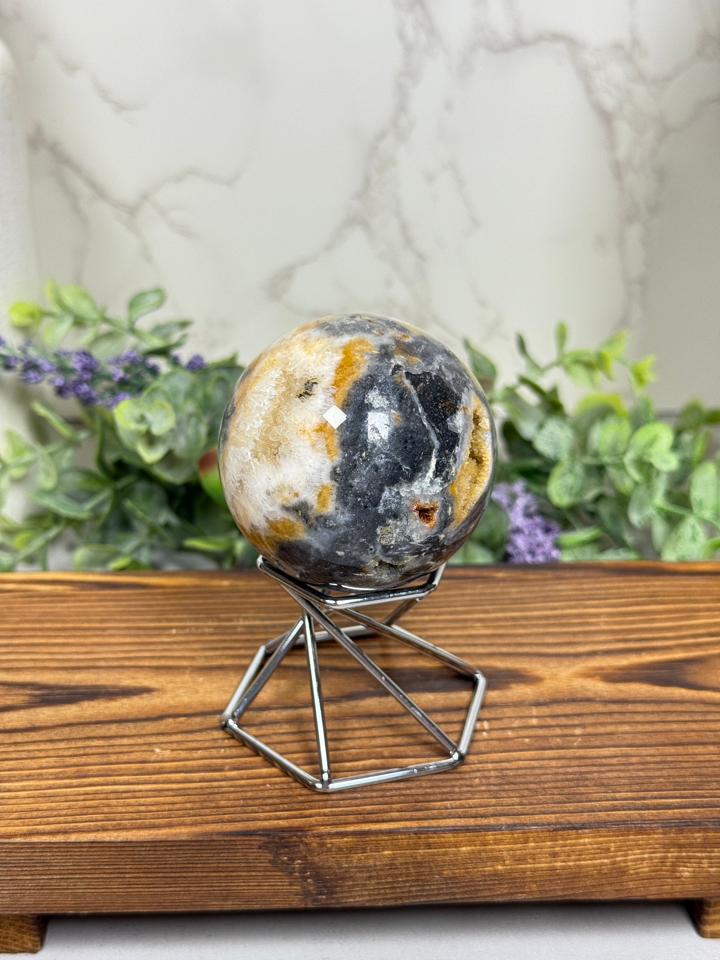 Sphalerite + Quartz Spheres