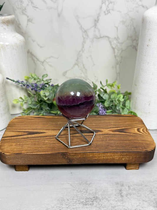 Watermelon Fluorite Sphere