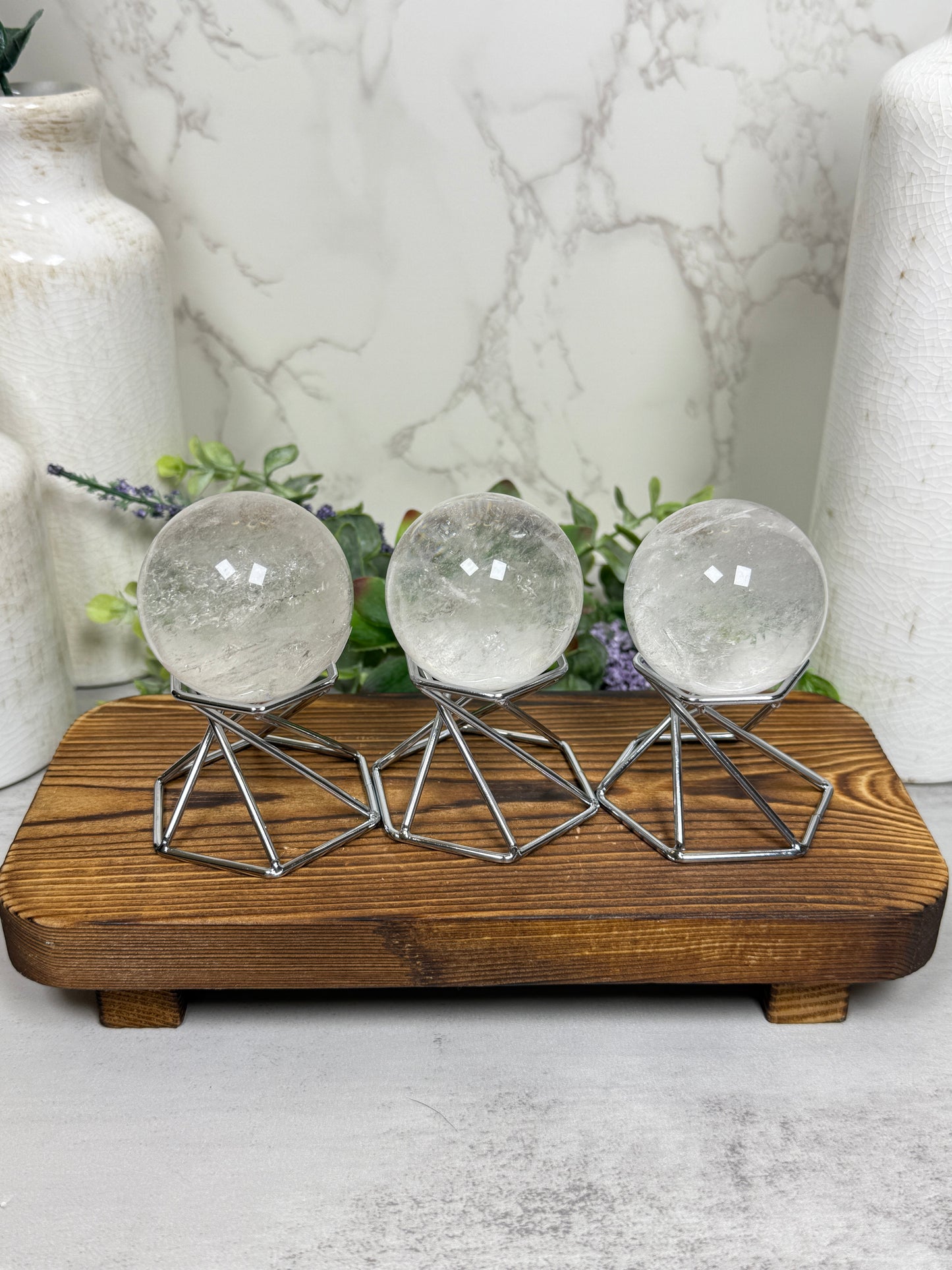 Rainbow Quartz Spheres