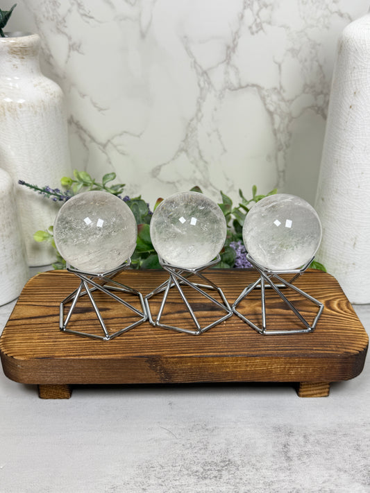 Rainbow Quartz Spheres