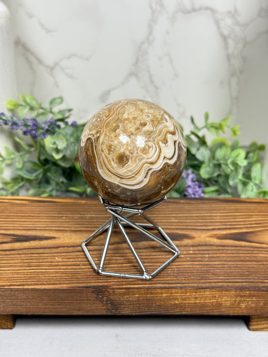 Chocolate Calcite UV Sphere