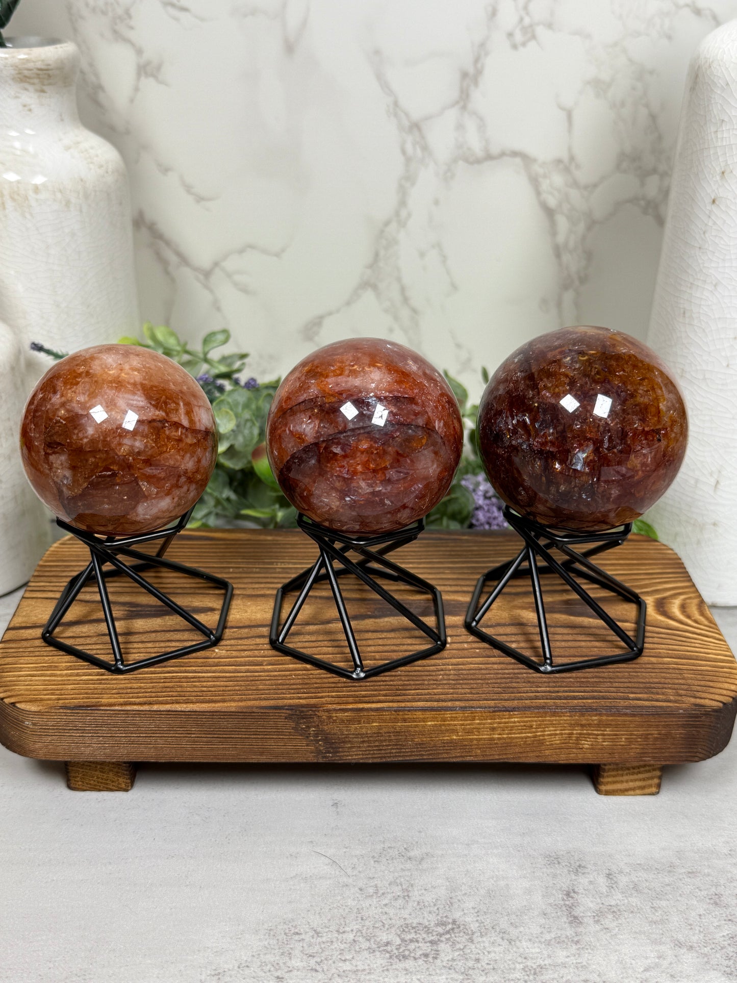 Fire Quartz + Golden Healer Spheres