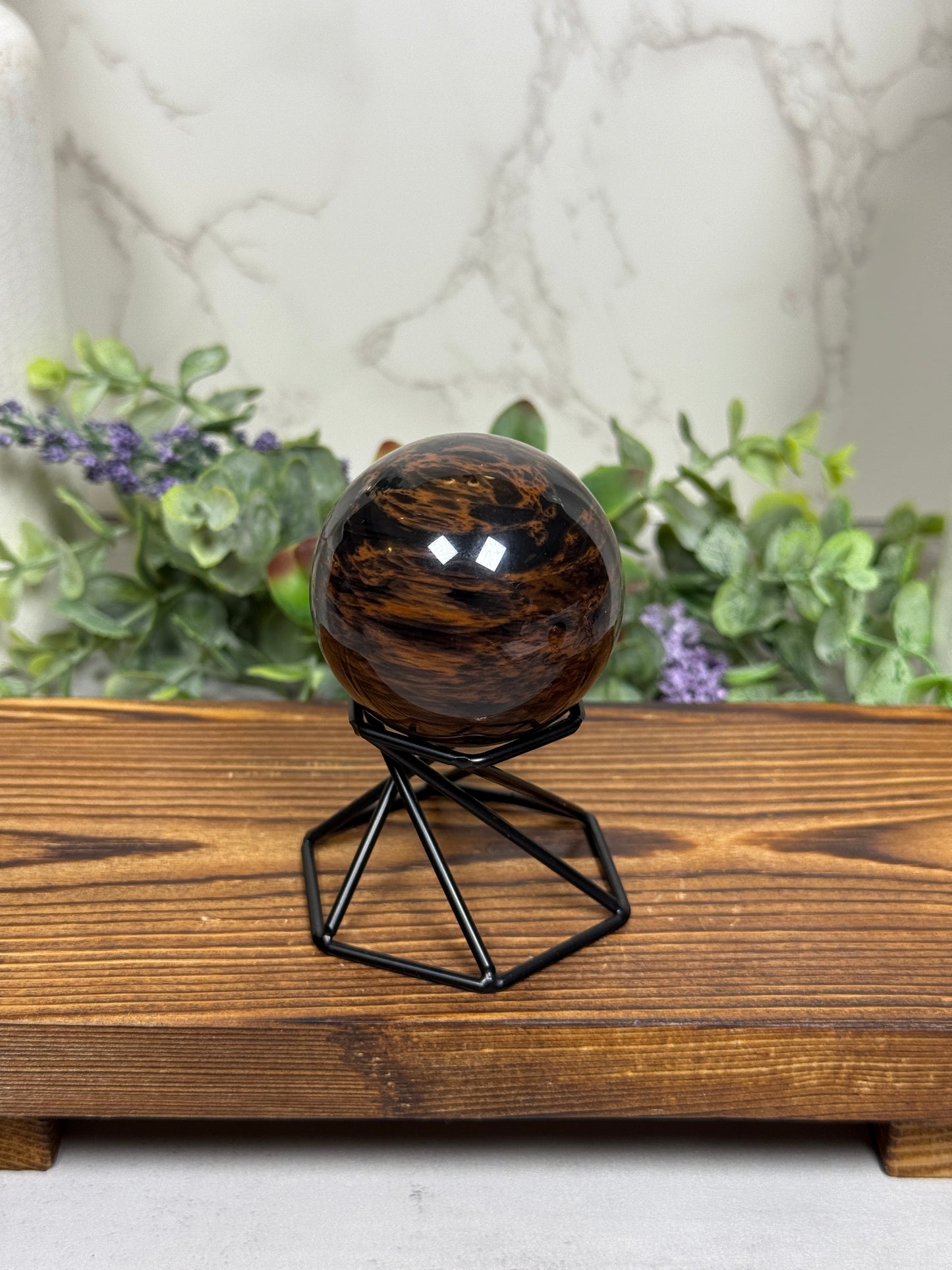Mahogany Obsidian Spheres