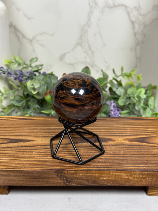 Mahogany Obsidian Spheres