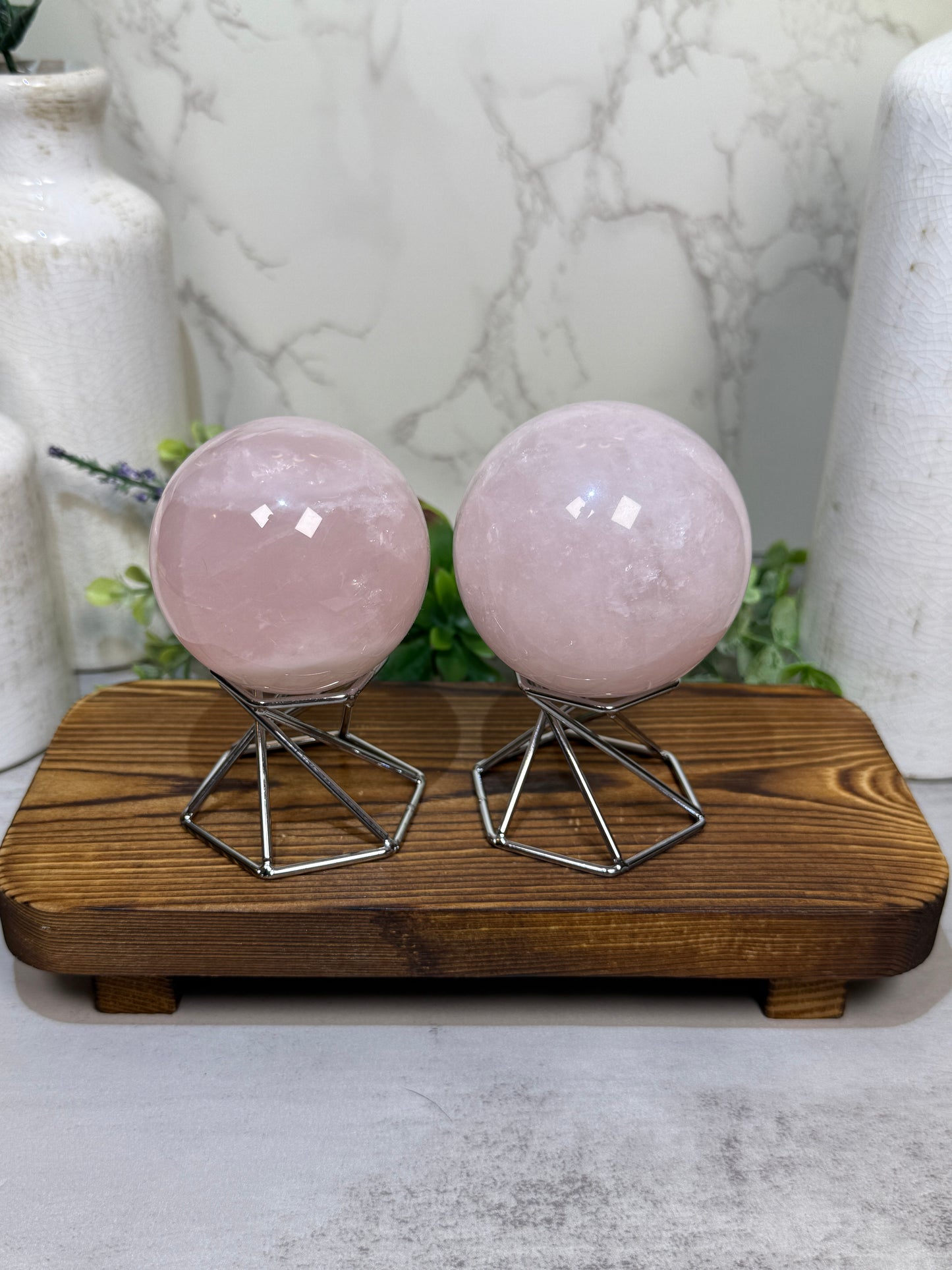 Rose Quartz Spheres