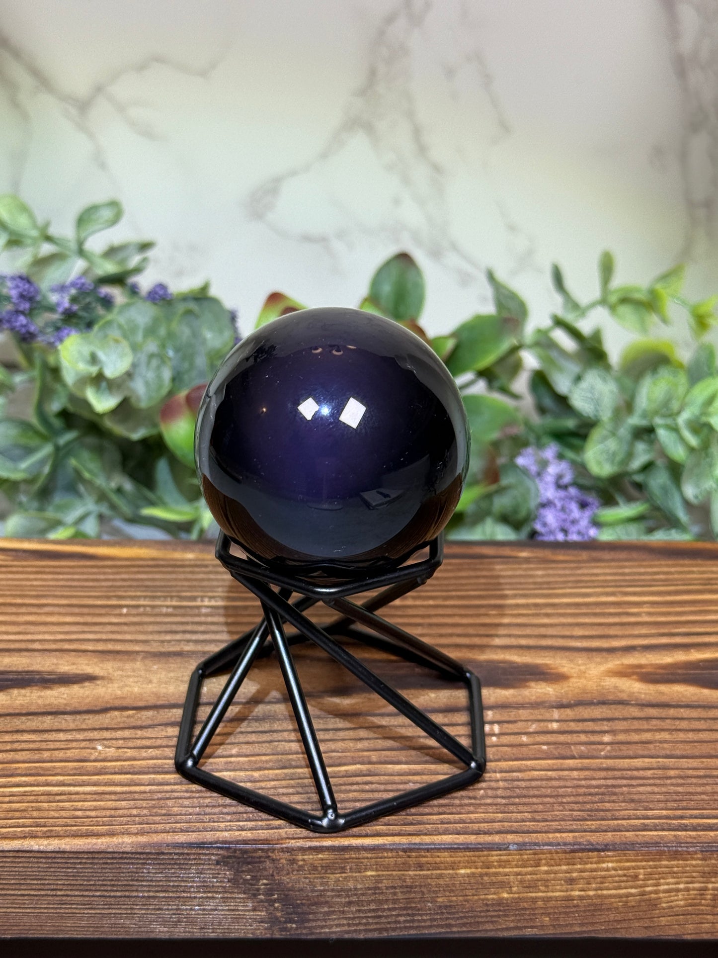 Rainbow Obsidian Spheres
