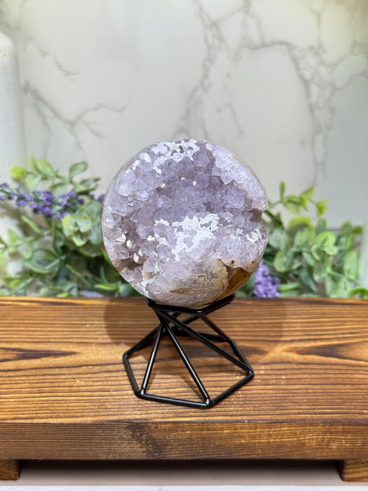 Pink Amethyst Sphere from Indonesia
