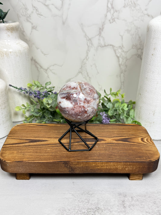 Red Lace Agate Sphere