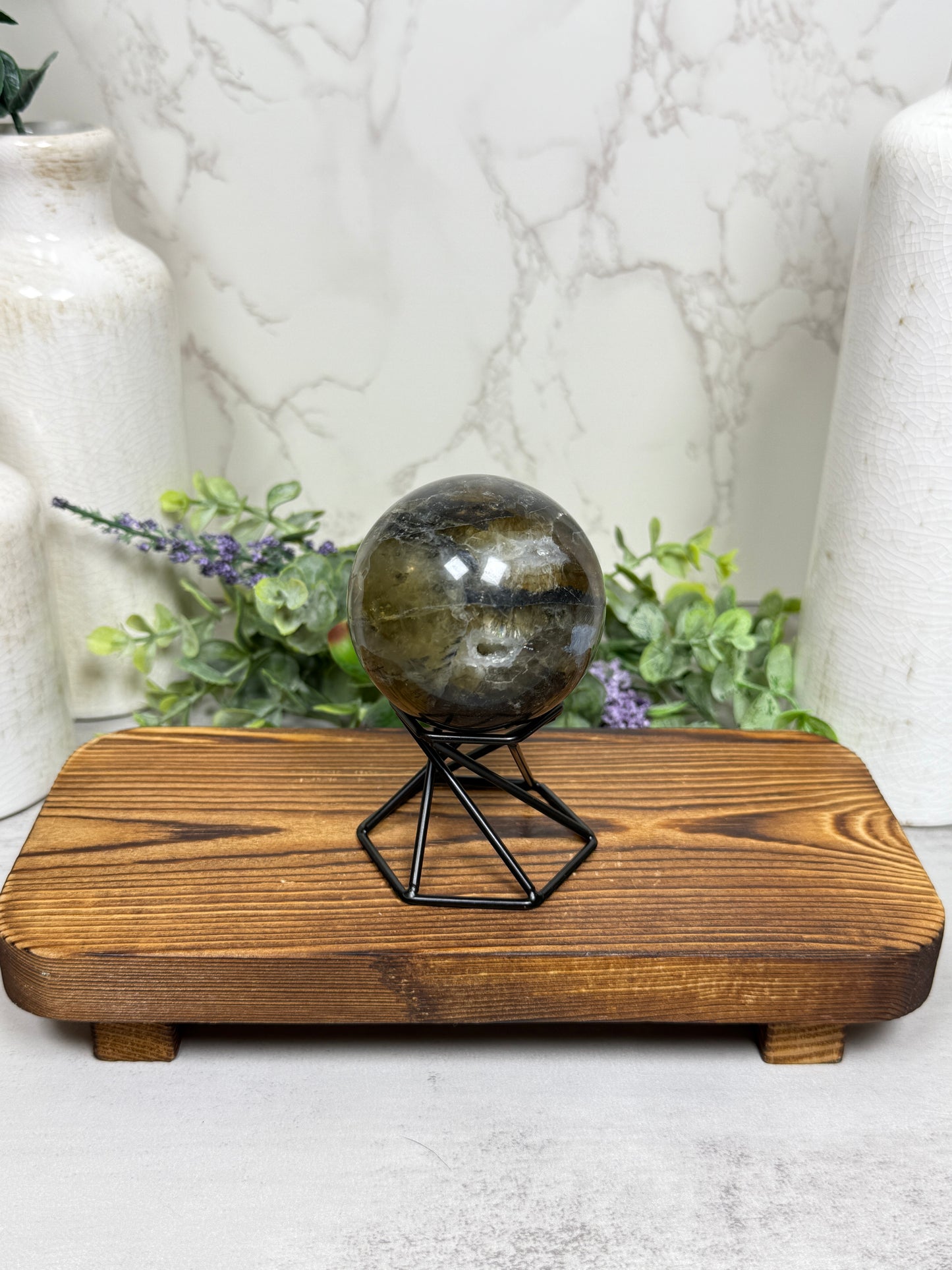 Fluorite + Pyrite Sphere
