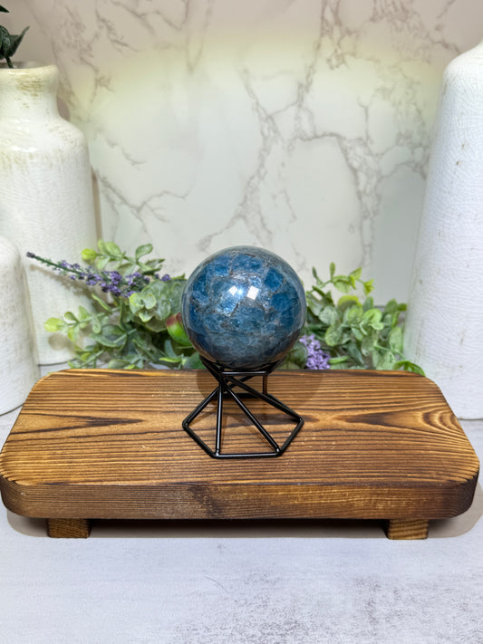 Blue Apatite Sphere