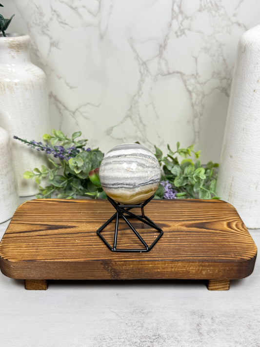 Banded Calcite Sphere