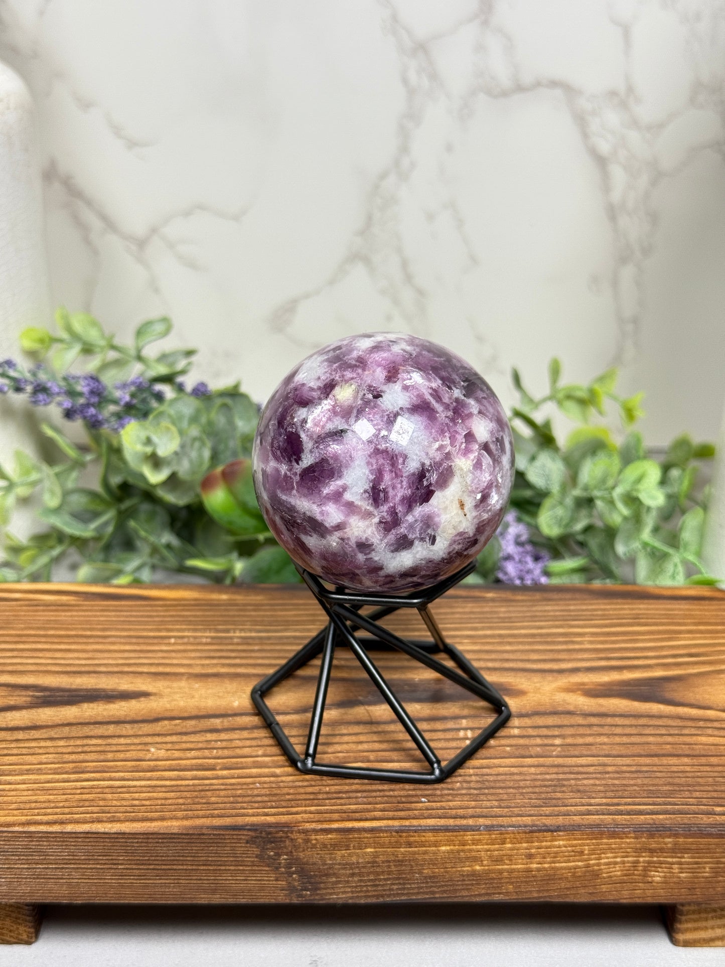 Purple Mica Sphere - A