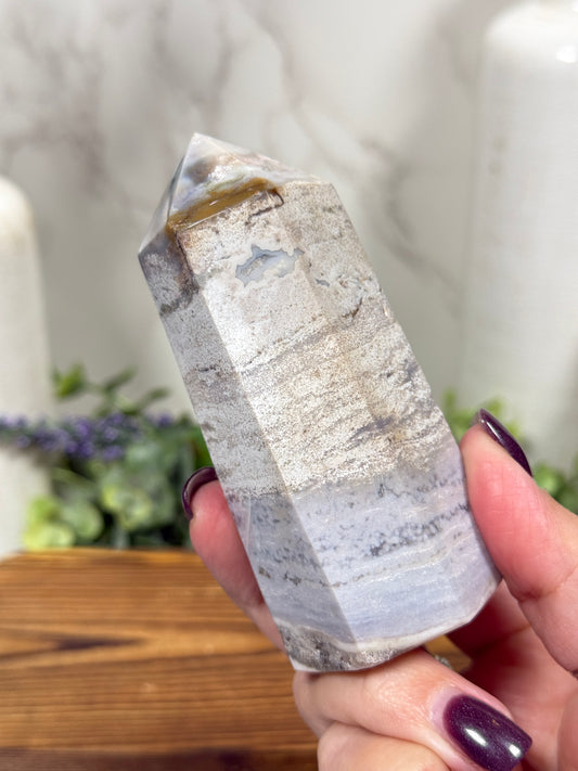 Light Blue Ocean Jasper Tower