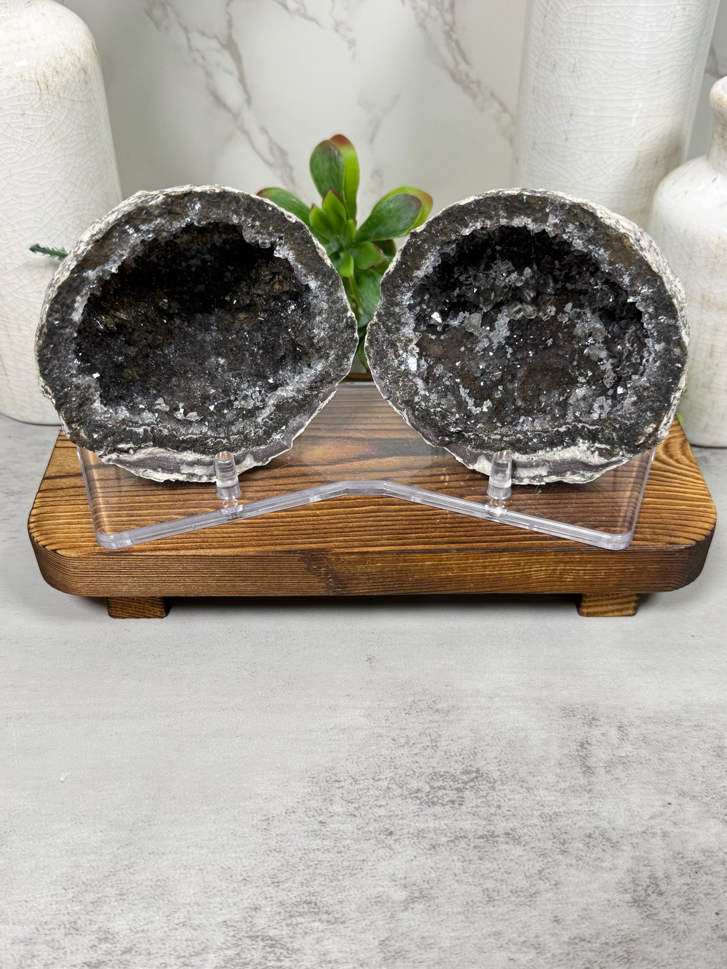 Smoky Quartz Geode from Mexico