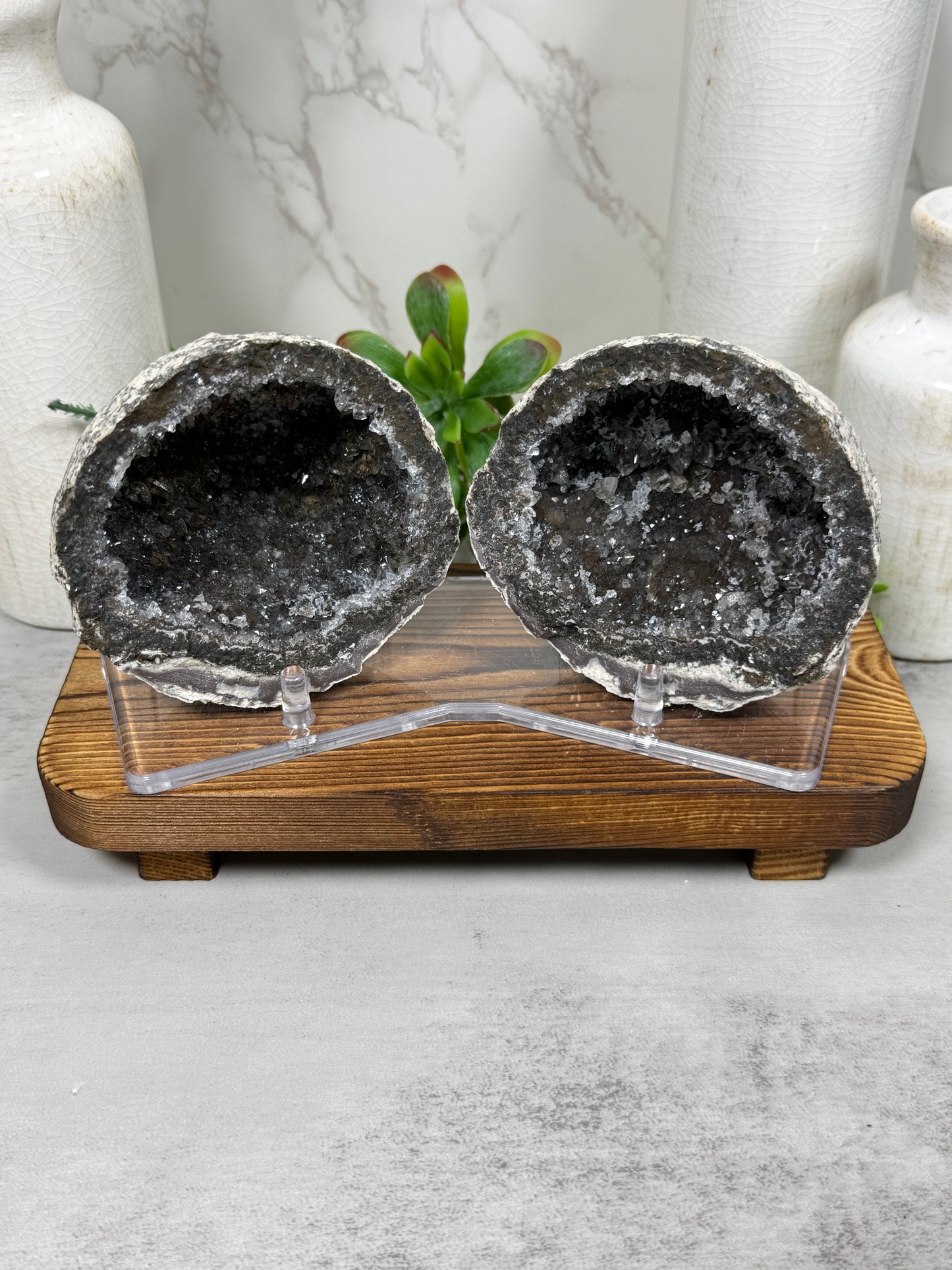 Smoky Quartz Geode from Mexico