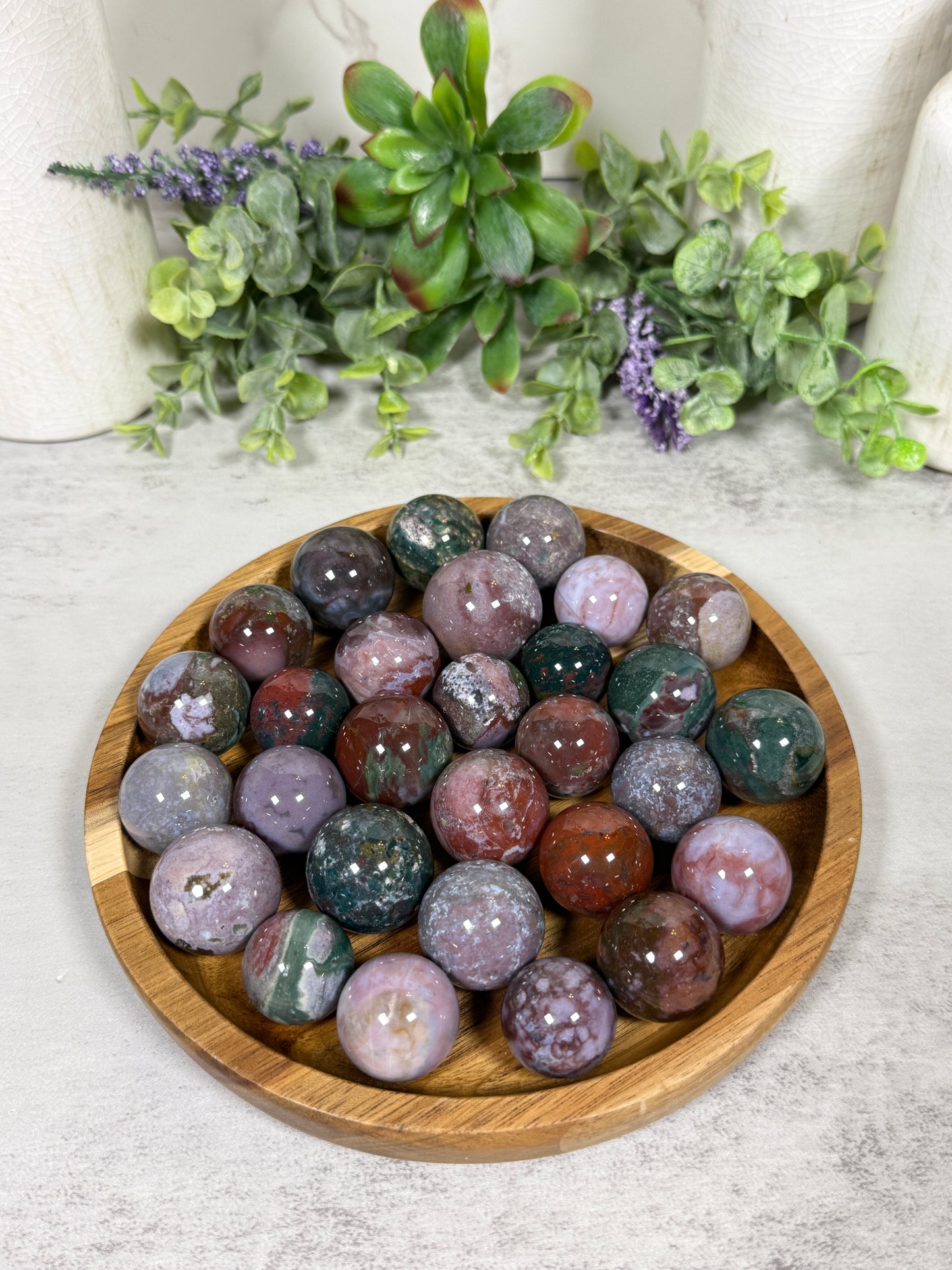 Ocean Jasper Mini Spheres - Intuitively Chosen